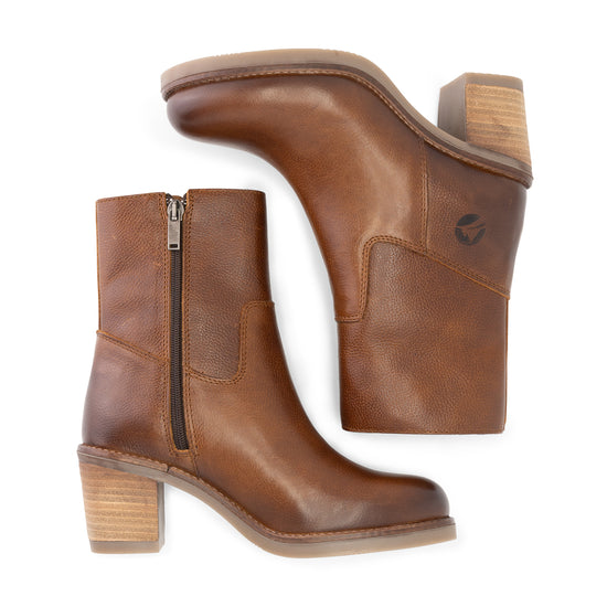 Isere - Leather ankle boots - Women - Cognac UPD