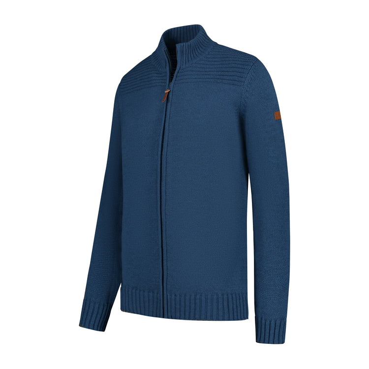 Raahe Men - Knitted cardigan - Blue FL