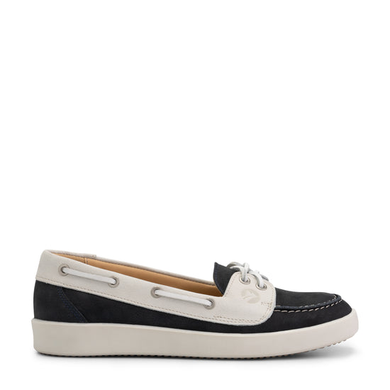 Marazion Women - Boat shoes - Leather - Navy R