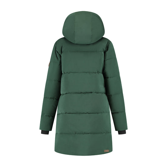 Rissne Women - Puffer jacket - Water-resistant - Dark green B