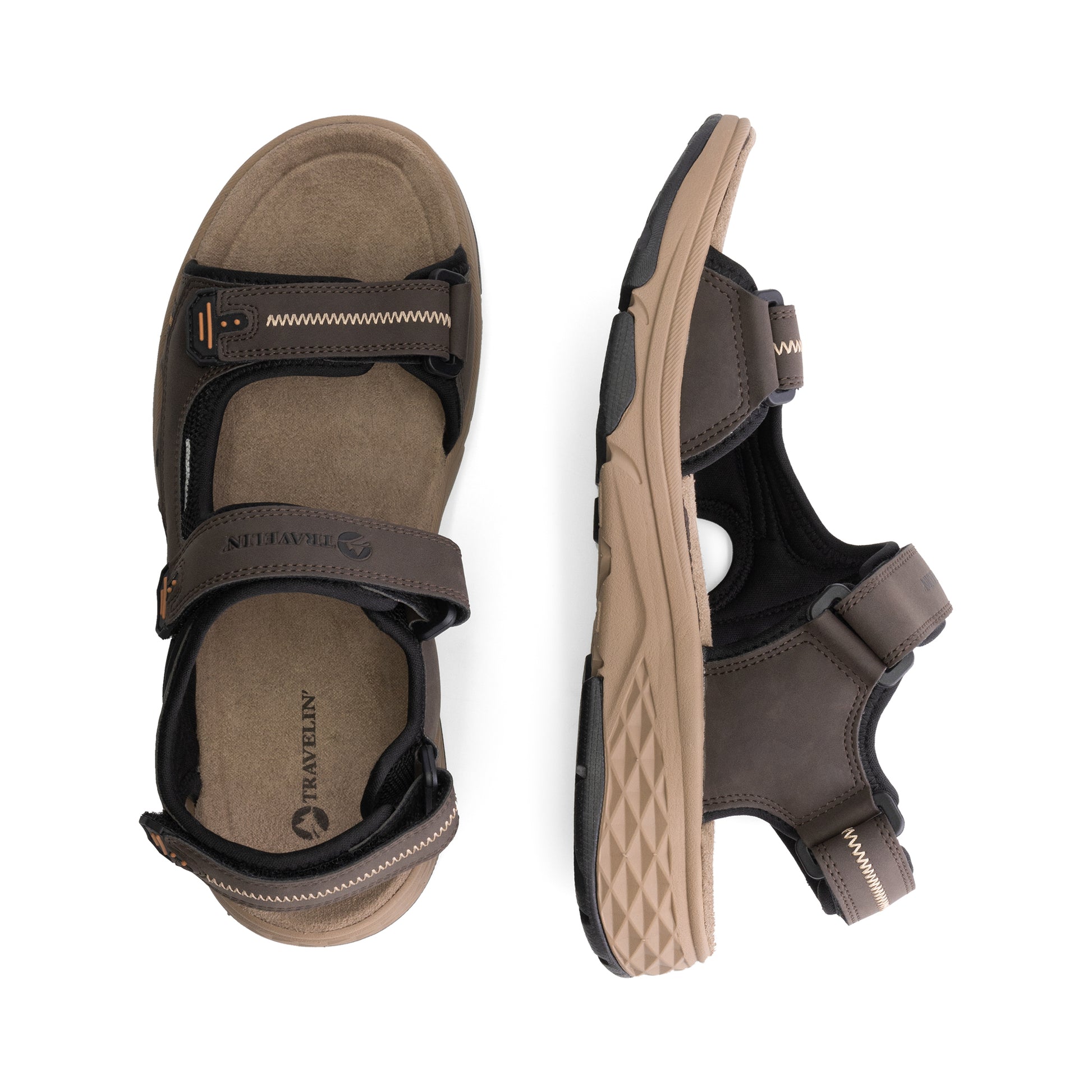 Brusdal Men - Hiking sandals - Dark brown UPD