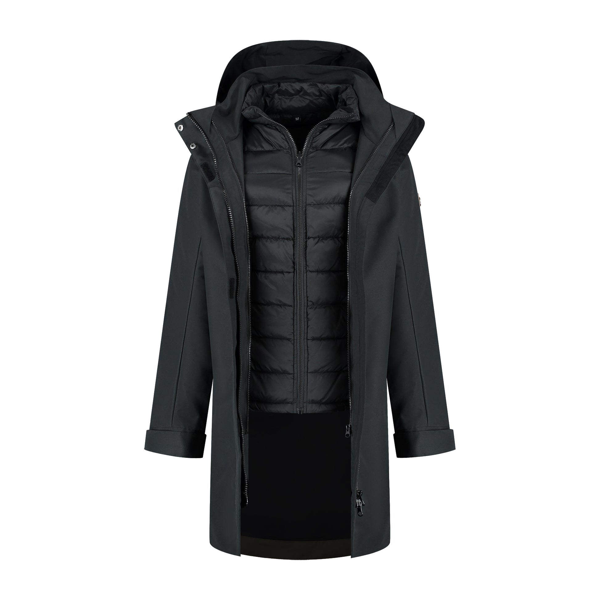 Ginser Women - 3-in-1 jacket - Waterproof - Black CVO