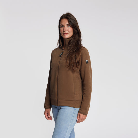 Rut Women - Outdoor Vest - Fleece - Dark Brown MV2
