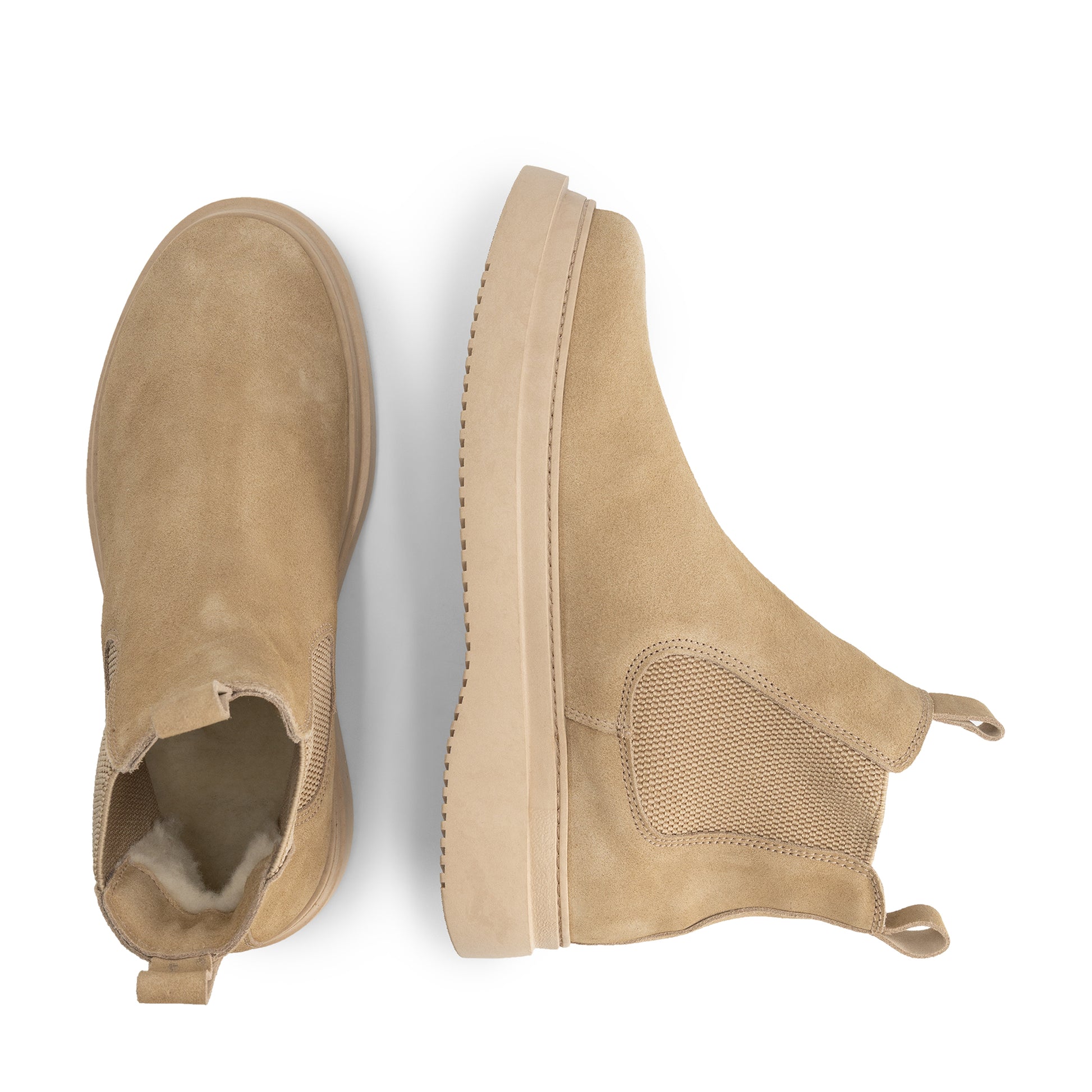 Howser Men - Chelsea boots - Wool-lined - Sand UPD