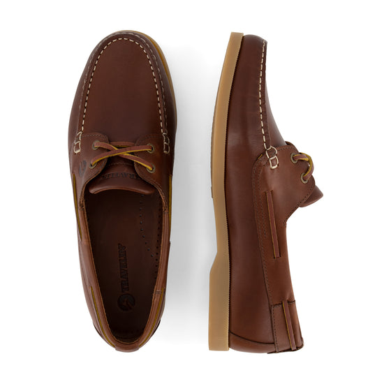 Exmouth Men - Boat shoes - Leather - Brown UPD