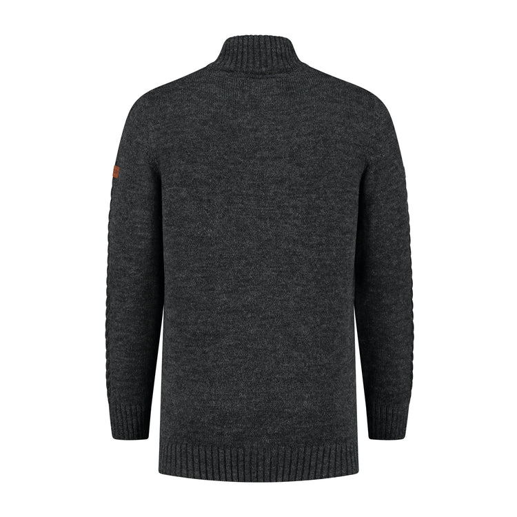 Falun Men - Knitted jumper - Antracite B