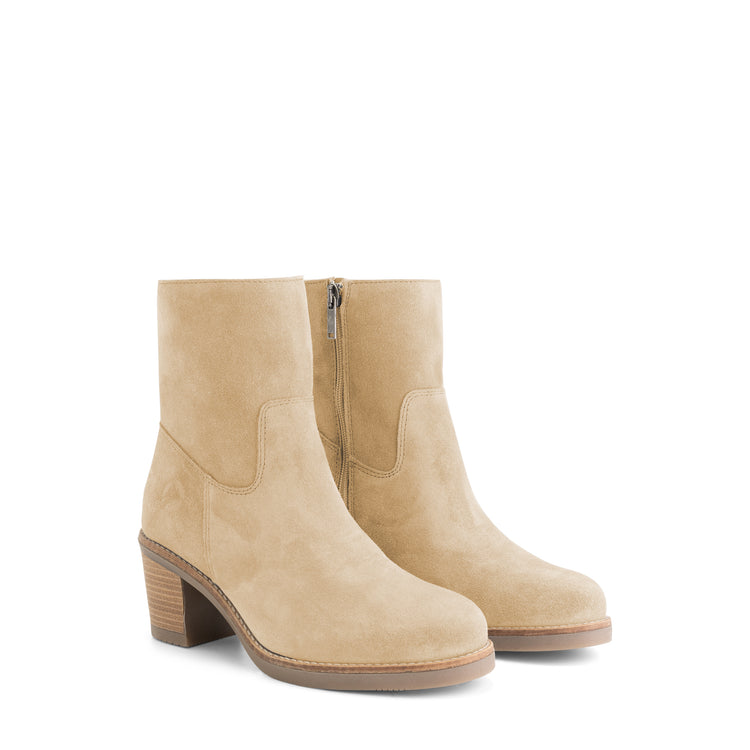 Valence - Suede ankle boots - Women - Sand FRD