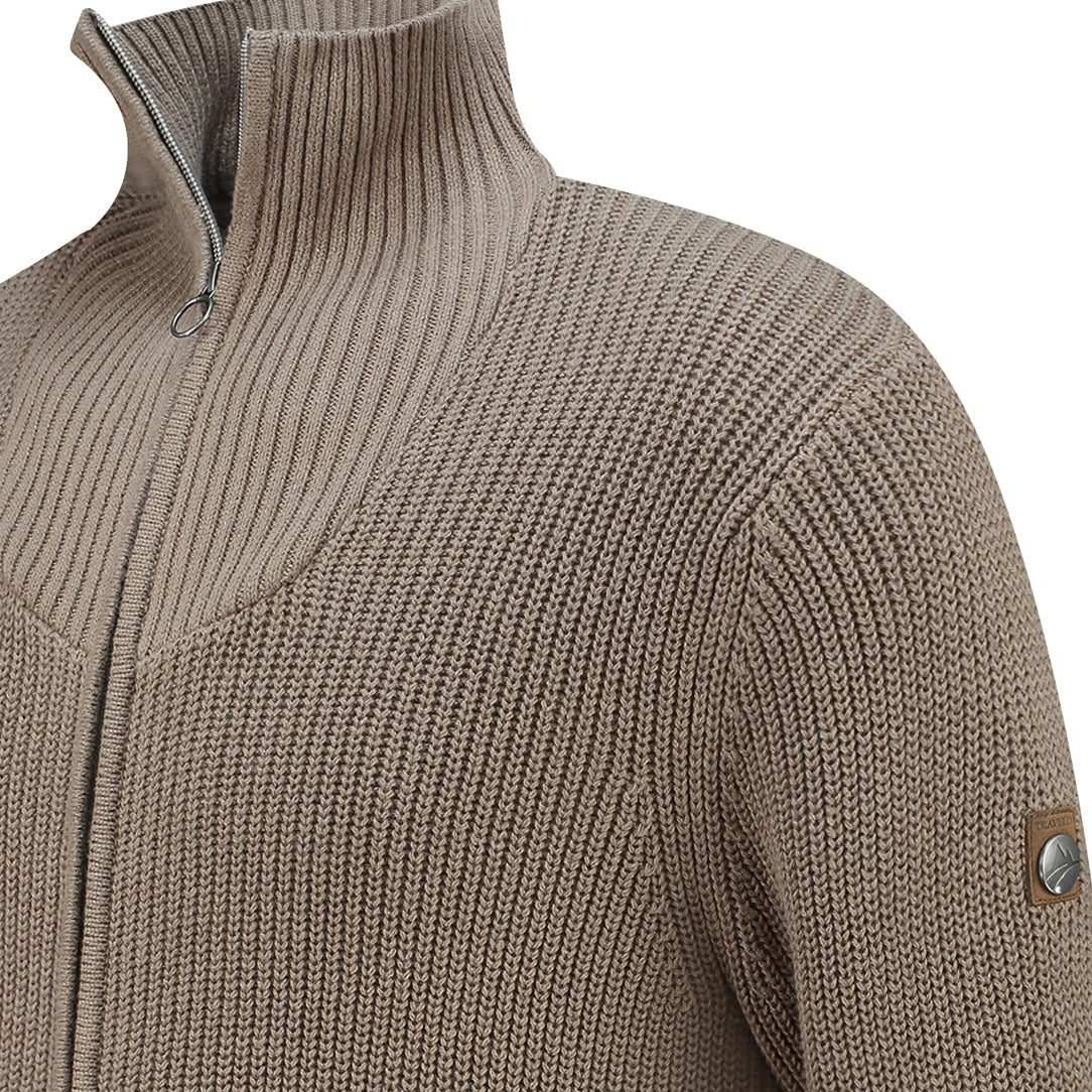 Snowdon Men - Cardigan - Cashmere blend - Sand DCB