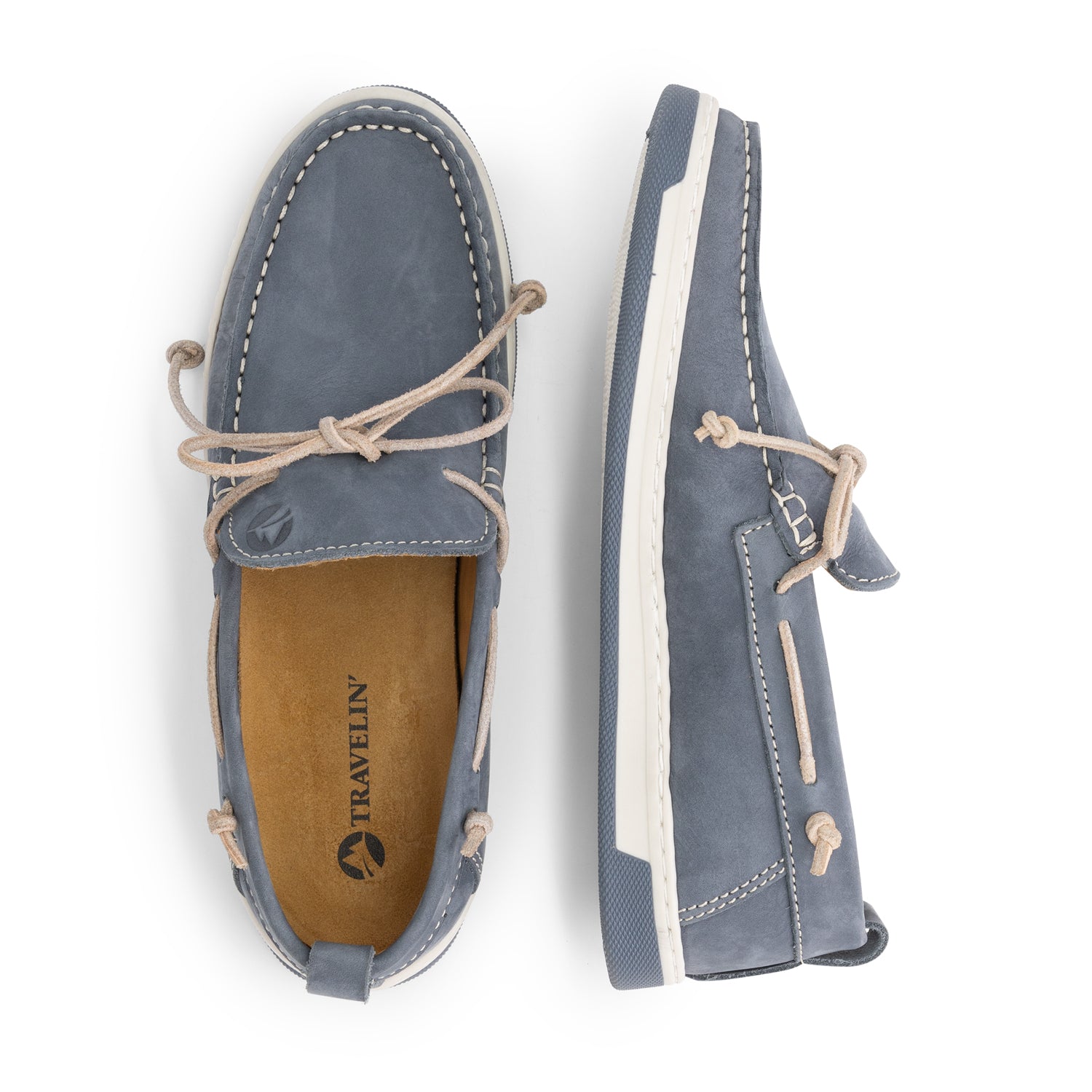Falmouth Women - Boat shoes - Nubuck - Blue UPD