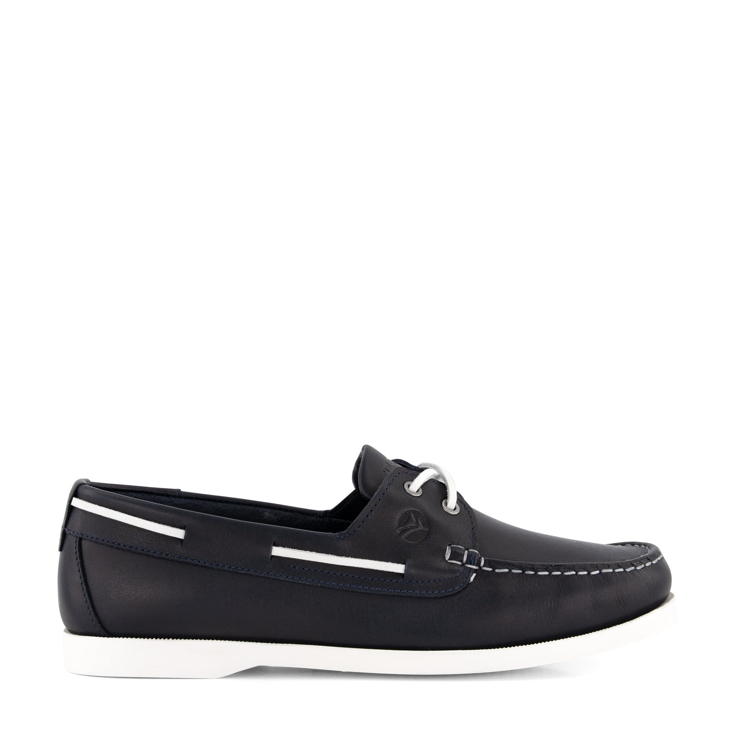 Eidfjord Men - Boat shoes - Leather - Navy R