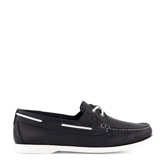 Eidfjord Men - Boat shoes - Leather - Navy R