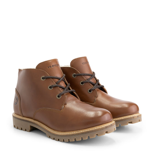 Trehuse Men - Lace-Up Boots - Leather - Cognac FRD