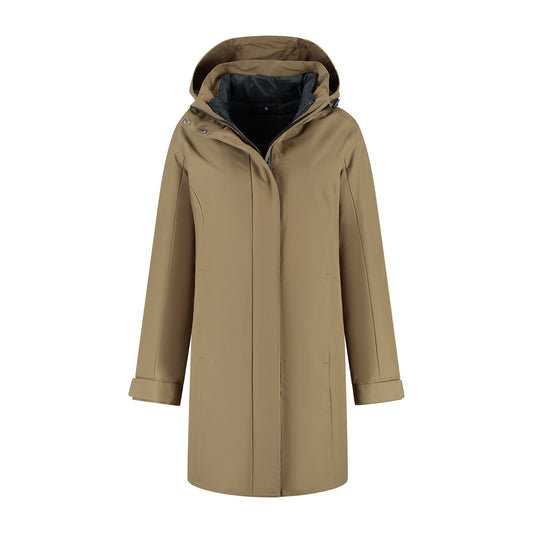Ginser Women - 3-in-1 jacket - Waterproof - Brown F