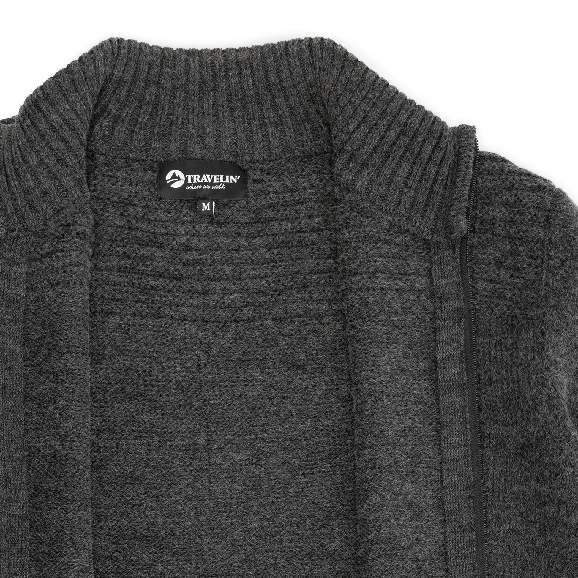 Raahe Men - Knitted cardigan - Dark antracite DCI
