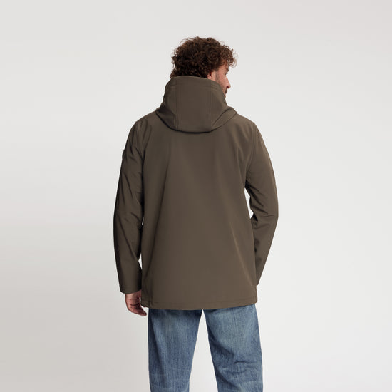 Njal Men - Softshell Jacket - Waterproof - Dark Brown MV3