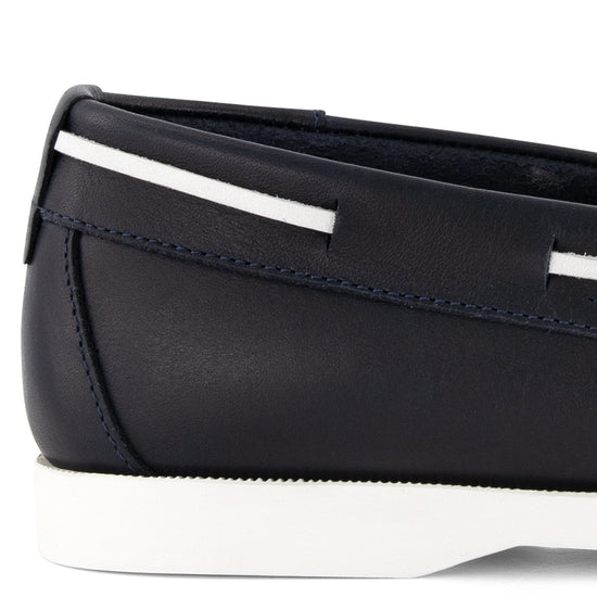 Eidfjord Men - Boat shoes - Leather - Navy DFH