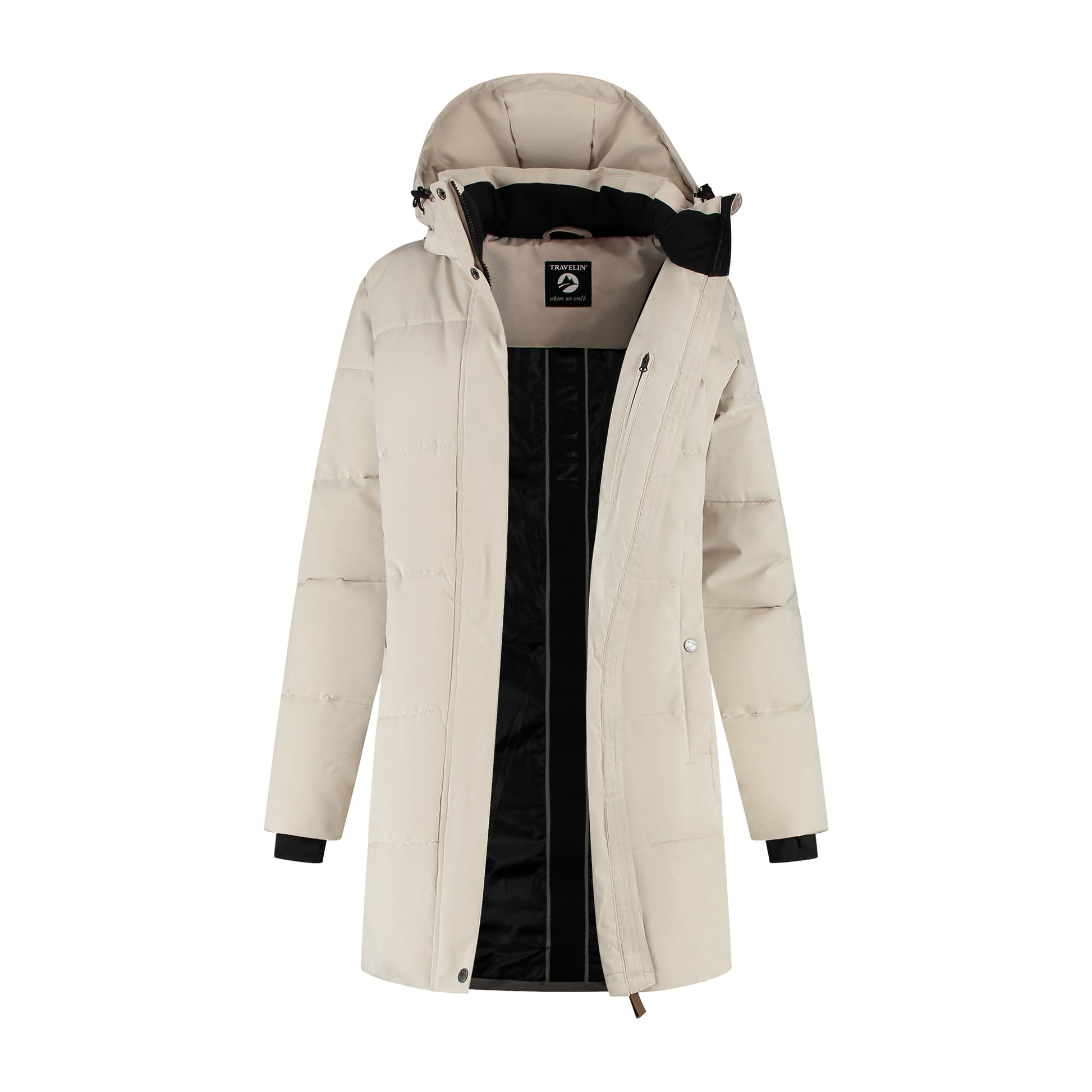 Rissne Women - Puffer jacket - Water-resistant - Sand CVO