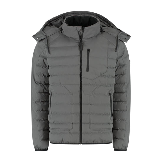 Solveig Men - Puffer Winter Jacket - Waterproof - Grey F
