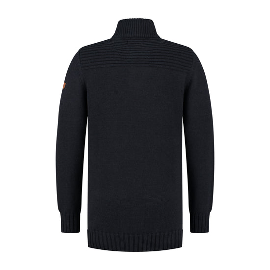 Orsa Men - High collar - Knitted jumper - Navy B