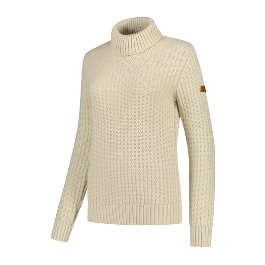 Turtleneck Boda Women - Knitted jumper - Ecru FL