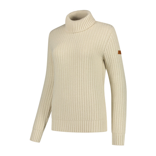 Turtleneck Boda Women - Knitted jumper - Ecru FL