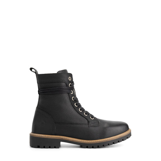 Trongsberg Men - Lace-up boots - Wool-lined - Black R
