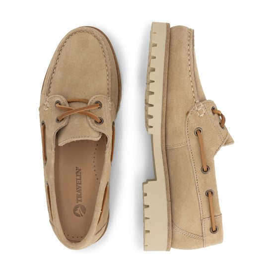 Salla Women - Boat shoes - Suede - Sand UPD