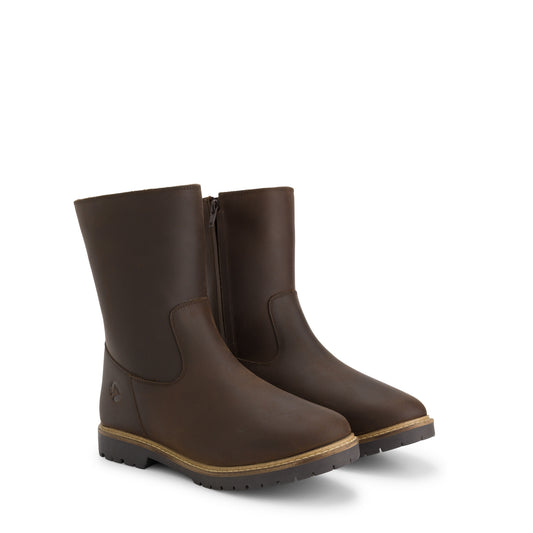 Nakskov Women - Boots - Wool-lined - Dark Brown FRD
