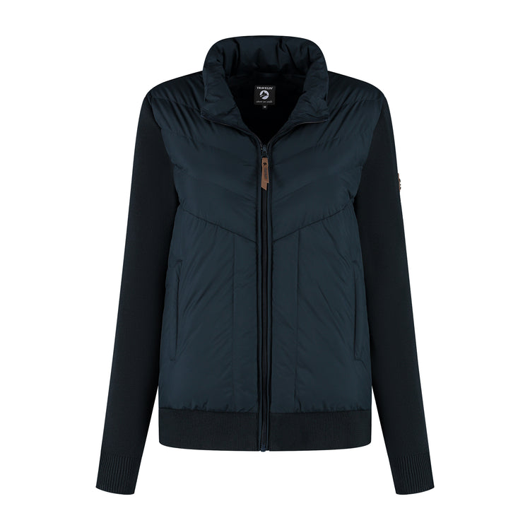 Dana Women - Outdoor cardigan - Padded - Navy F