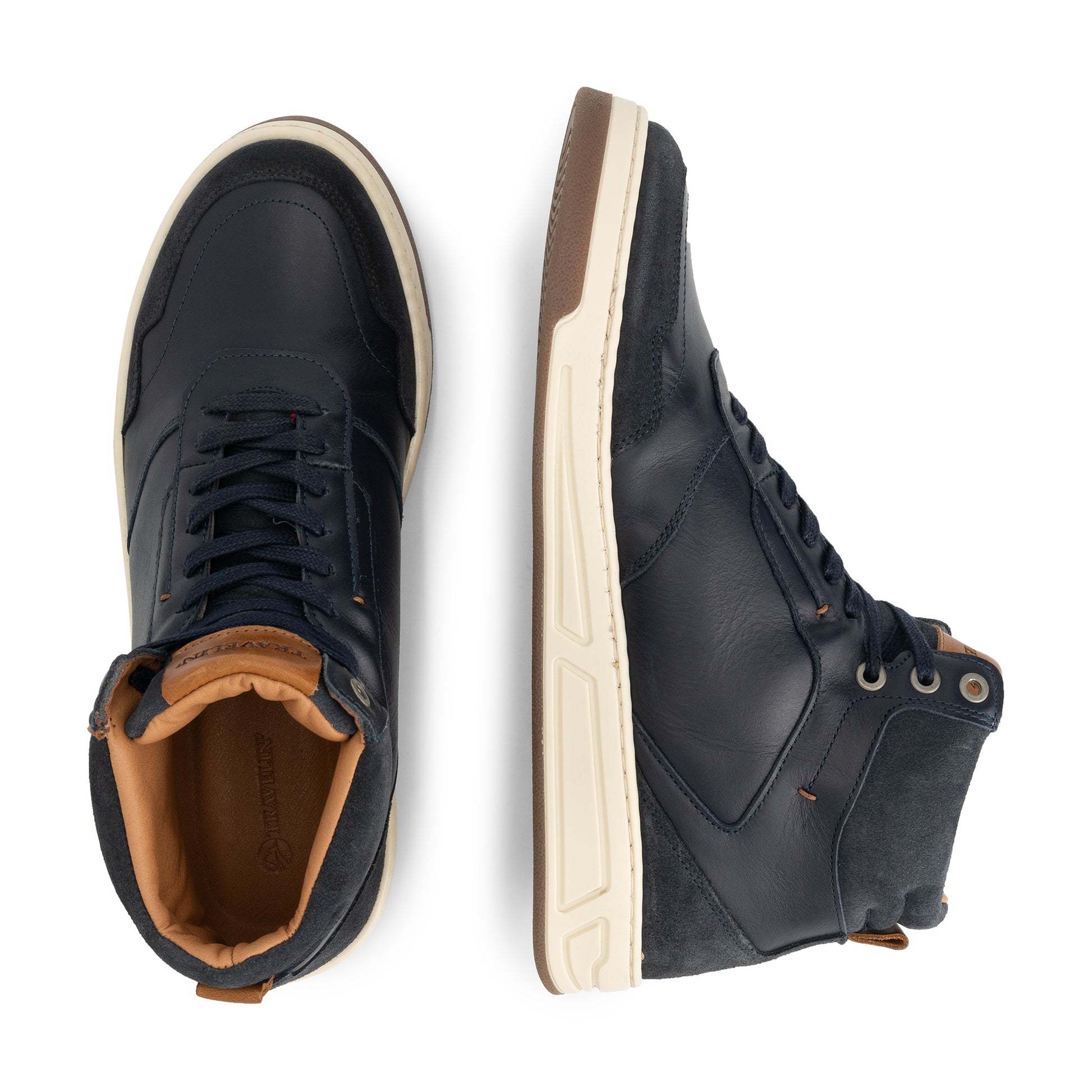 Durham Men - Mid-top sneakers - Leather - Navy UPD