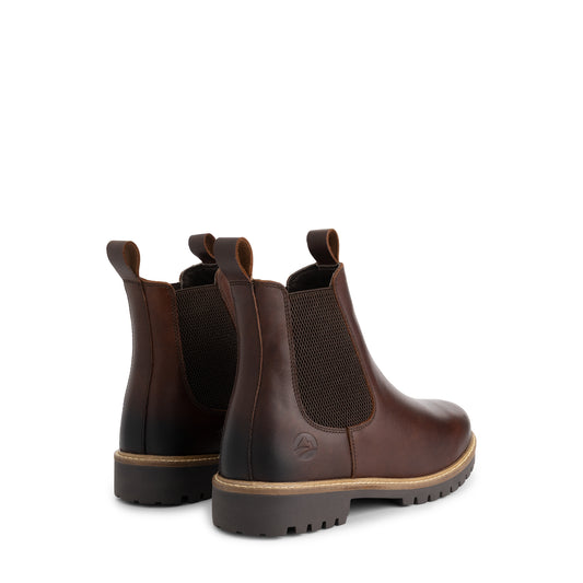 Hemsedal Men - Chelsea Boots - Wool-Lined - Dark Brown BD