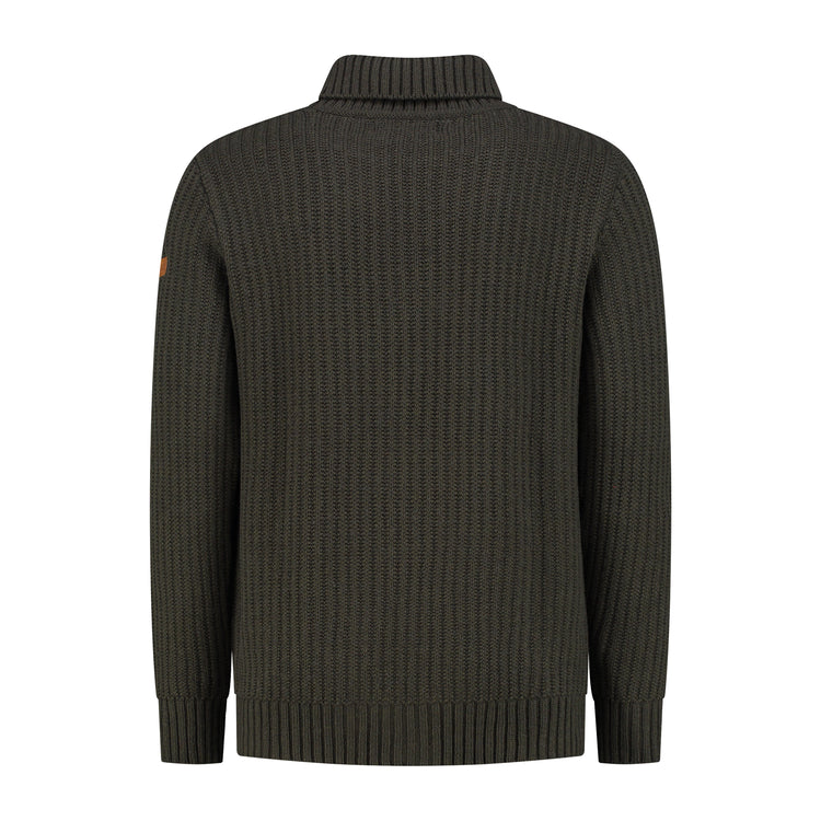 Turtleneck Boda Men - Knitted jumper - Green B