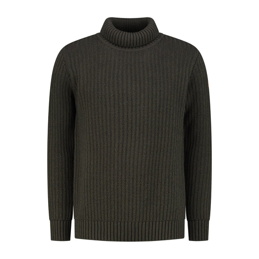 Turtleneck Boda Men - Knitted jumper - Green F