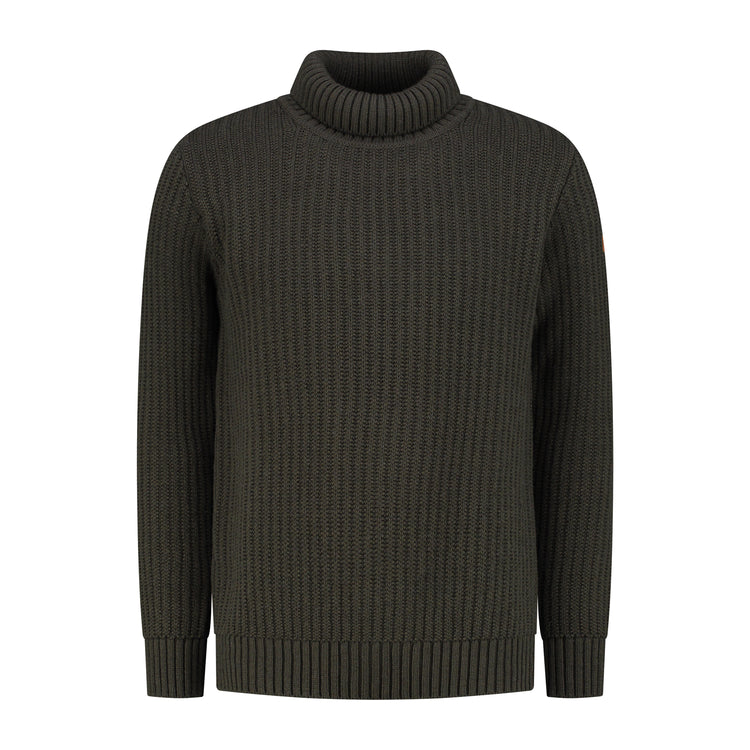 Turtleneck Boda Men - Knitted jumper - Green F