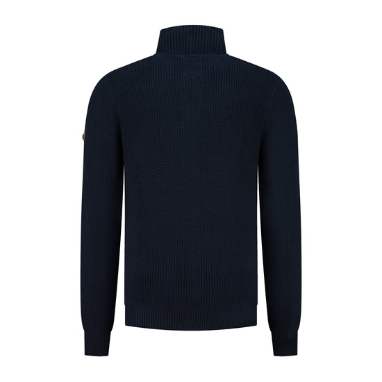 Snowdon Men - Cardigan - Cashmere blend - Navy B