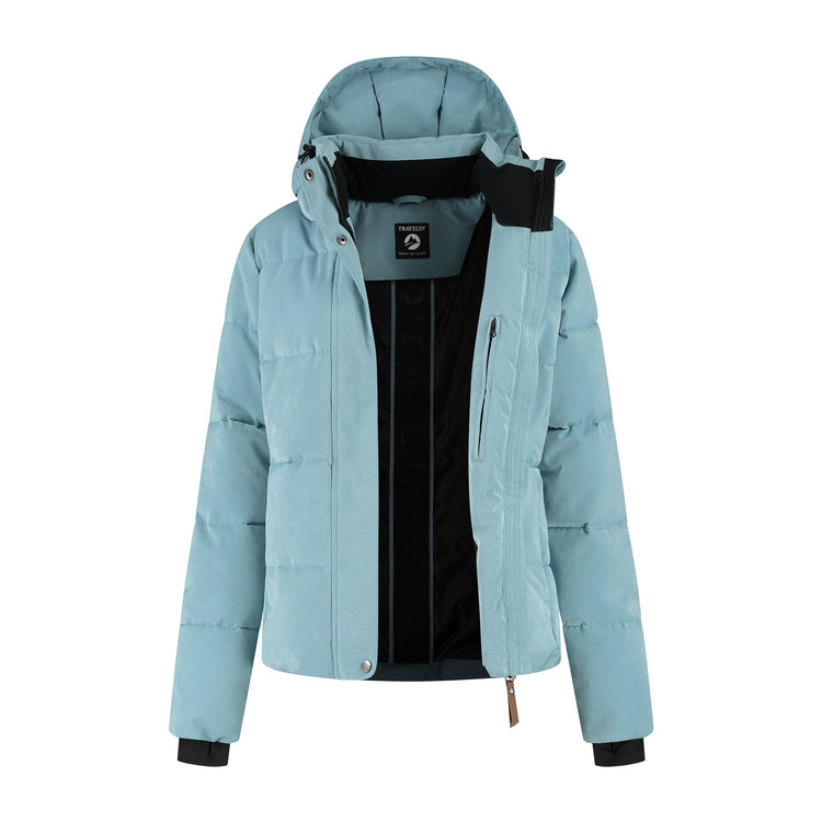Norra Women - Puffer jacket - Water-resistant - Light blue CVO