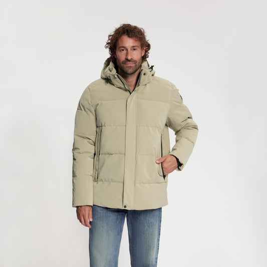 Asberg Men - Puffer Winter Jacket - Waterproof - Light Brown MV