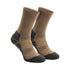 Travelin’ Bran Unisex 2-pack hiking socks – Seamless & breathable – Brown ACC1