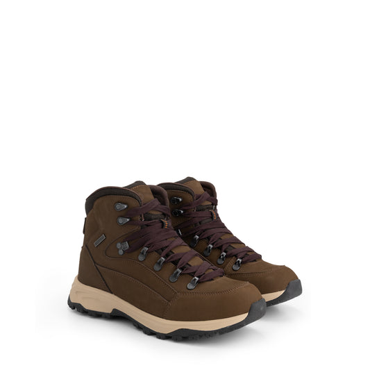 Pello Men - Mid-cut Hiking Shoes - Waterproof - Brown FRD
