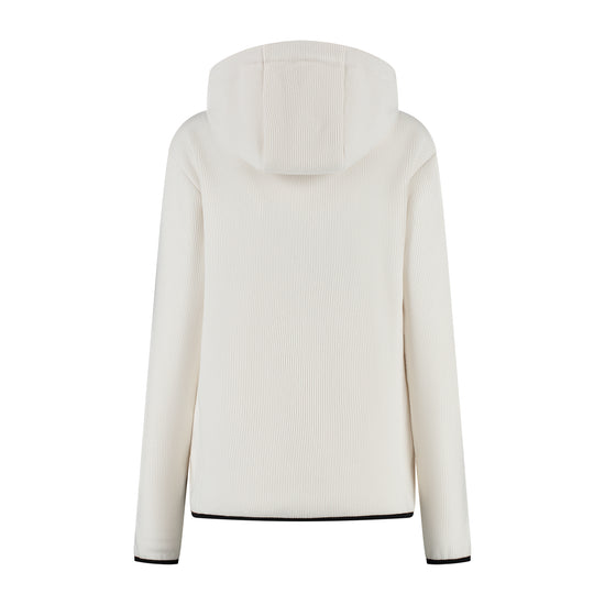 Kirsten Women - Hooded Cardigan - Fleece - Off white B