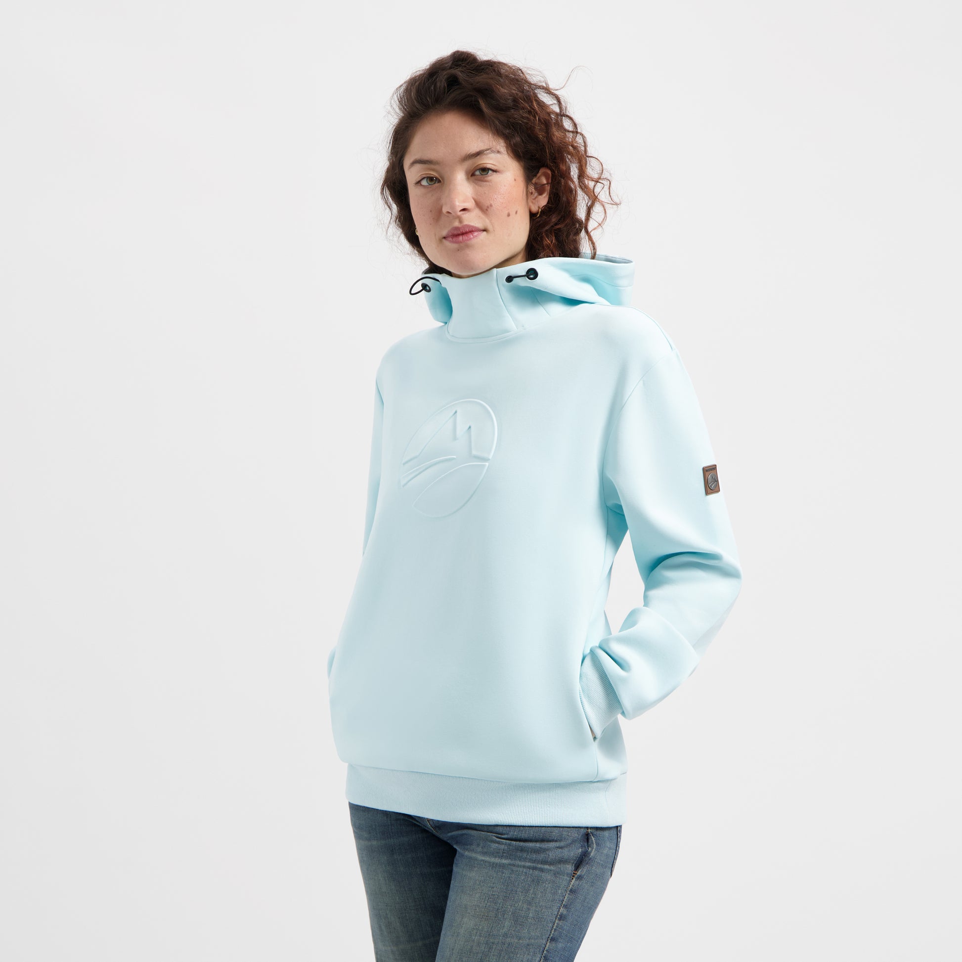 Maren Women - Outdoor sweater - Hoodie - Light blue MV