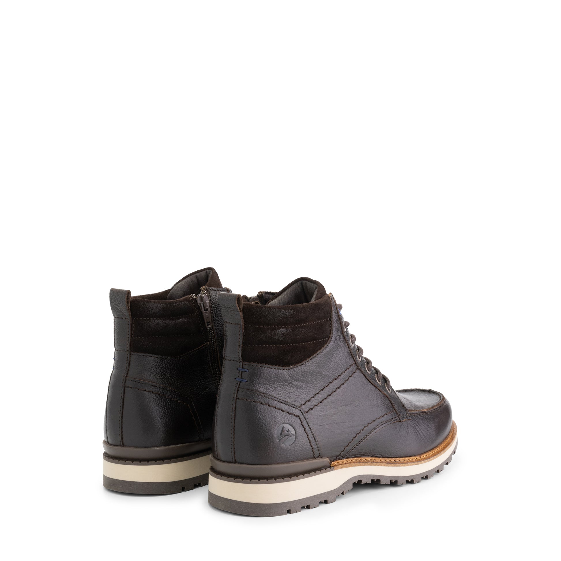 Levring Men - Lace-up boots - Wool-lined - Brown BD