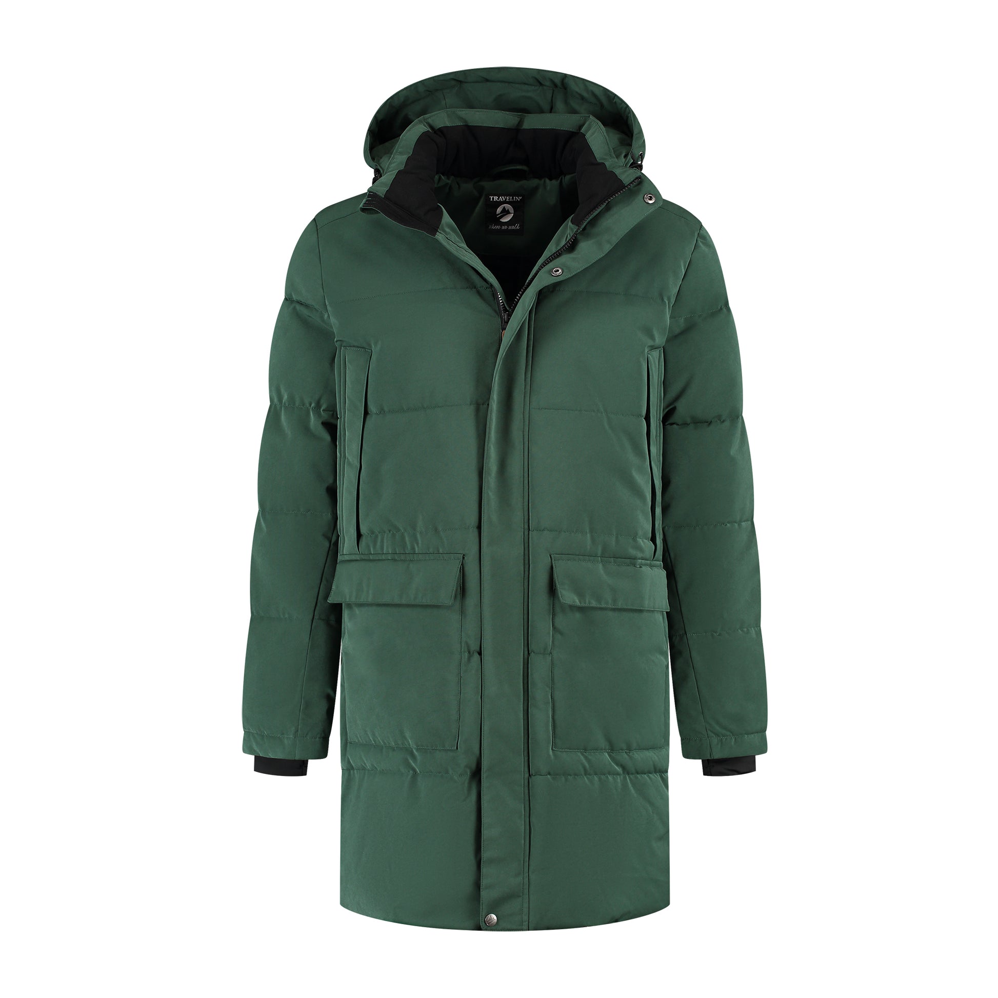 Ladan Men - Puffer jacket - Water-resistant - Dark green F