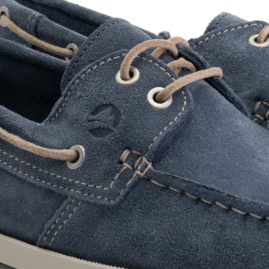 Penzance Men - Boat shoes - Suede - Blue DFW
