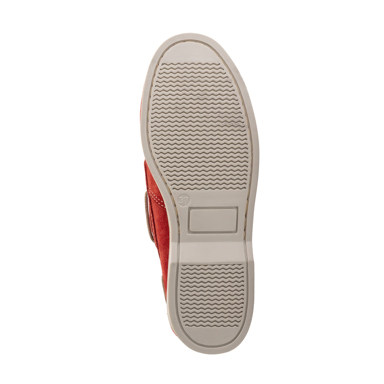 Penzance Women - Boat shoes - Suede - Red UNS
