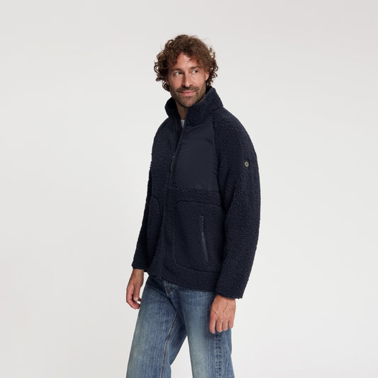 Omar Men - Outdoor Vest - Teddy - Navy MV2
