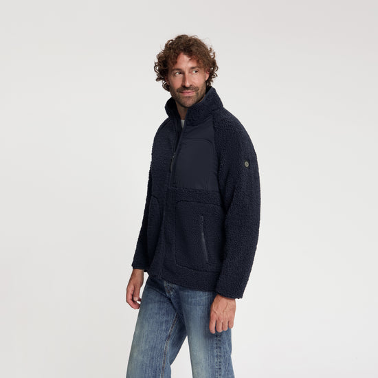 Omar Men - Outdoor Vest - Teddy - Navy MV2