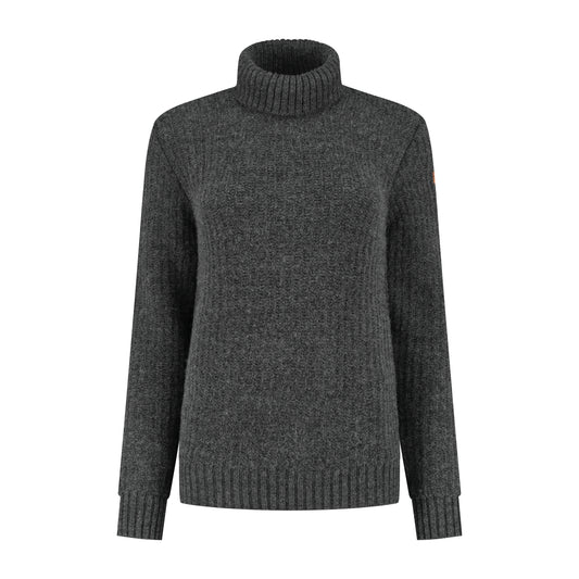 Turtleneck Boda Women - Knitted jumper - Antracite F