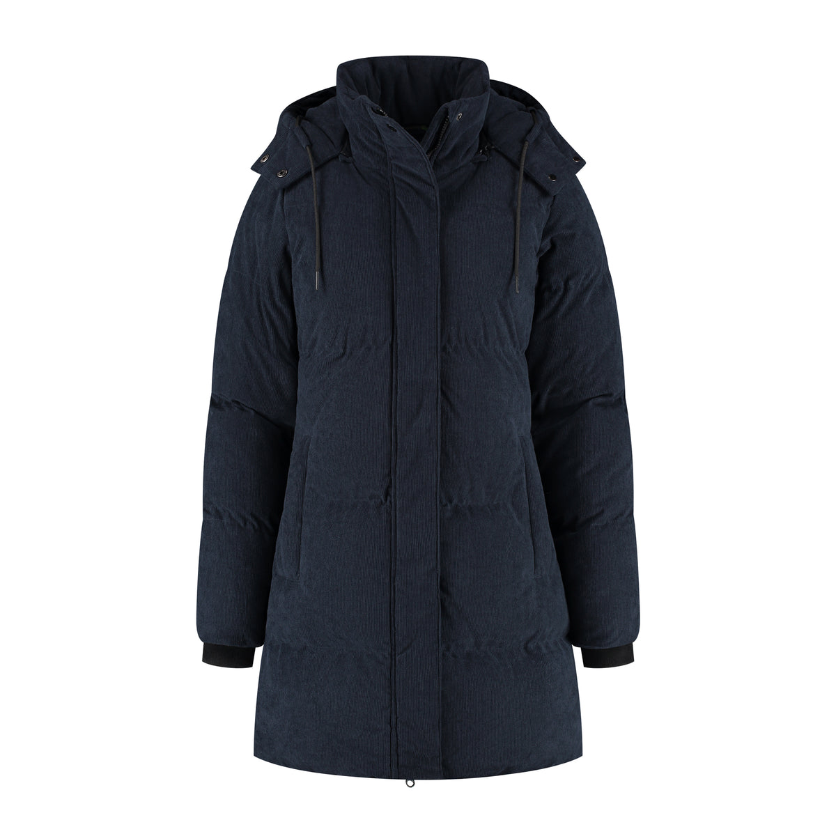 Ulvik Women - Puffer Winter Jacket - Corduroy - Navy F