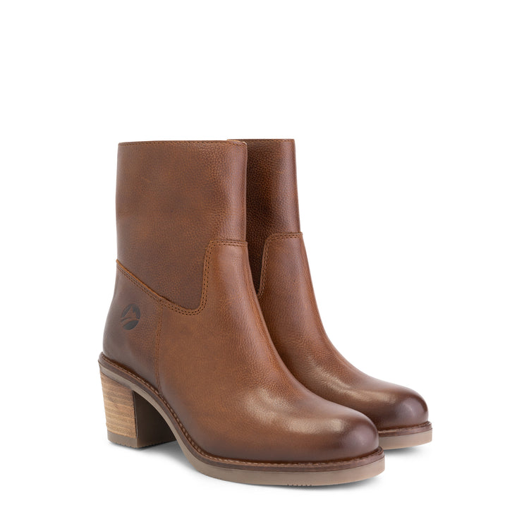 Isere - Leather ankle boots - Women - Cognac FRD